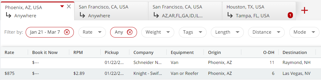 Search Tabs