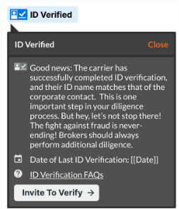 Invite to Verify - ID Verification Badges