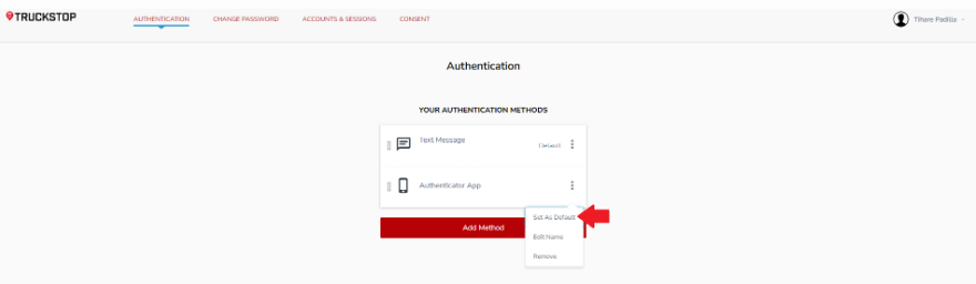 Switching Default MFA Method